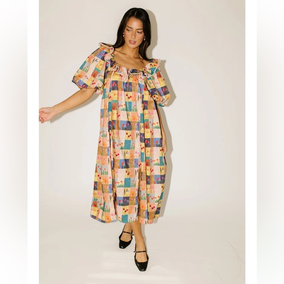 Shop Zoco
Good Luck Puff Sleeve Dress // Patchwork - Picture 1 of 5